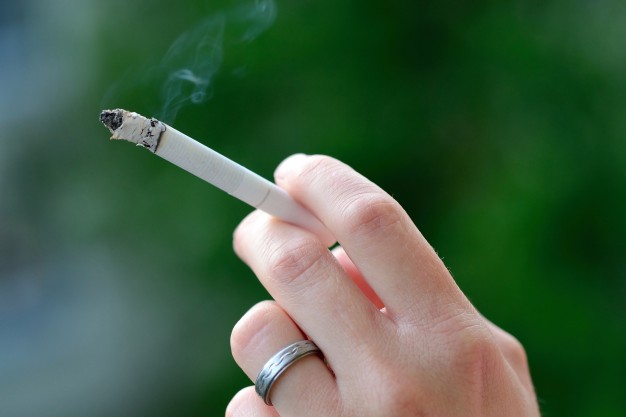 Hand with a cigarette